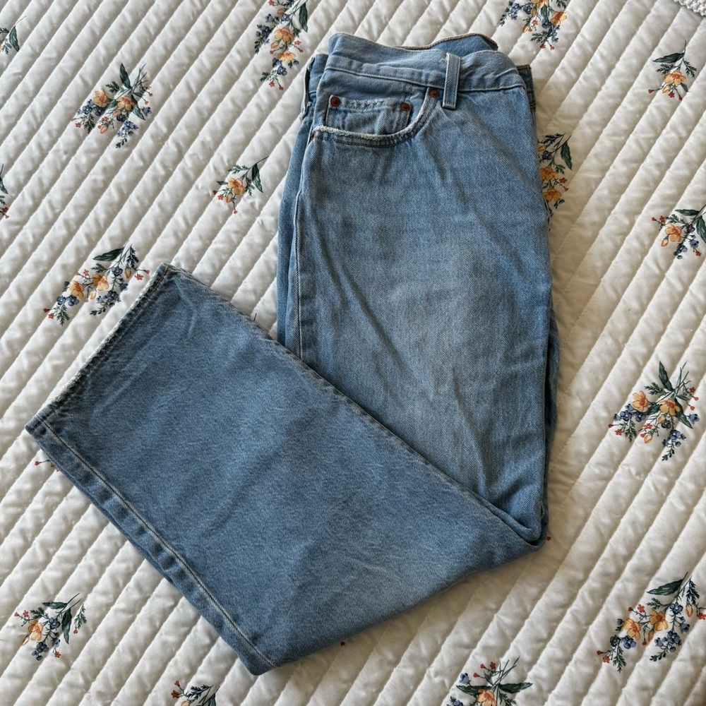 Levis 501 90s Ankle Jeans, Light Wash – Size 29 / 8 - Picture 2 of 8
